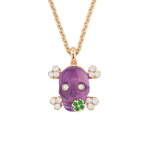 dior skull necklace price|Tête de Mort Skull Necklace Rose Gold, Diamonds and Pink .